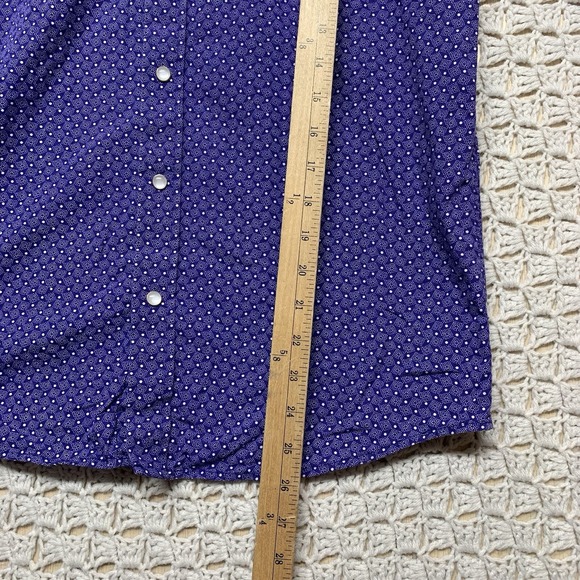 Panhandle Select Western Shirt Size XL 18 Young Long‎ sleeve Snap front Purple - Picture 7 of 9